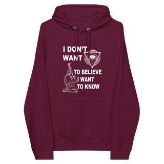 I Want To Know Unisex Organic Cotton Hoodie