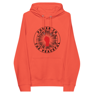 Power To The Peaceful Unisex Organic Cotton Hoodie