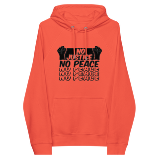 No Justice No Peace Unisex Organic Cotton Hoodie