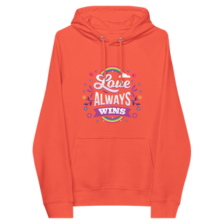 Love Always Wins Unisex Organic Cotton Hoodie