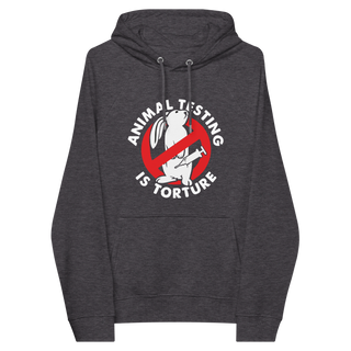 Animal Testing Is Torture Unisex Organic Cotton Hoodie