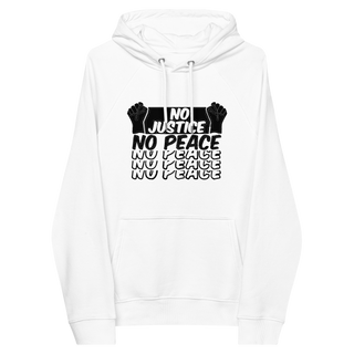 No Justice No Peace Unisex Organic Cotton Hoodie