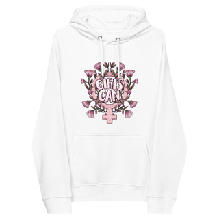 Girls Can Unisex Organic Cotton Hoodie