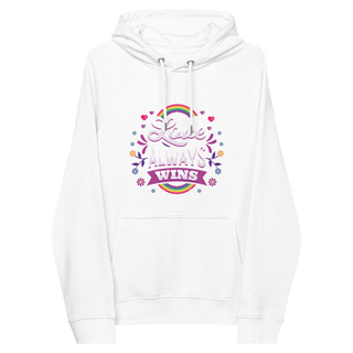 Love Always Wins Unisex Organic Cotton Hoodie