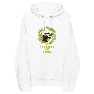 Friends Not Food Unisex Organic Cotton Hoodie