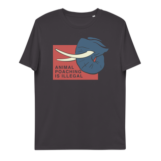 Animal Poaching Is Illegal Unisex Organic Cotton T-shirt