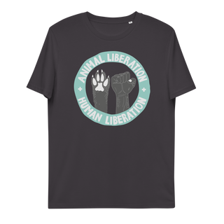 Animal Liberation Is Human Liberation Unisex Organic Cotton T-shirt