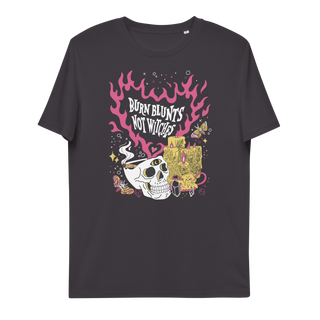 Burn Blunts Not Witches Unisex Organic Cotton T-shirt