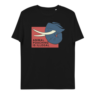 Animal Poaching Is Illegal Unisex Organic Cotton T-shirt