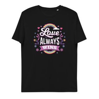 Love Always Wins Unisex Organic Cotton T-shirt