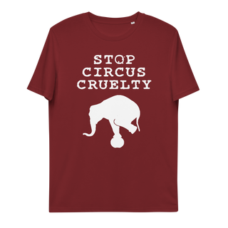 Stop Circus Cruelty Unisex Organic Cotton T-shirt