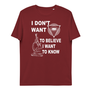 I Want to Know Unisex Organic Cotton T-shirt