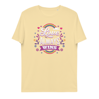 Love Always Wins Unisex Organic Cotton T-shirt