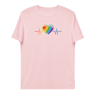 LGBTIQ+ Heart Unisex Organic Cotton T-shirt