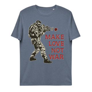 Make Love Not War V2 Unisex Organic Cotton T-shirt