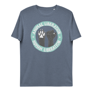 Animal Liberation Is Human Liberation Unisex Organic Cotton T-shirt