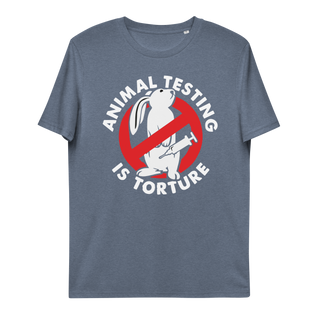 Animal Testing Is Torture Unisex Organic Cotton T-shirt