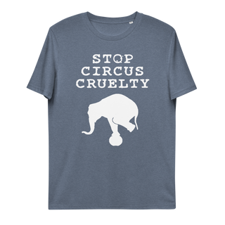 Stop Circus Cruelty Unisex Organic Cotton T-shirt