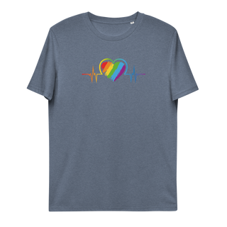 LGBTIQ+ Heart Unisex Organic Cotton T-shirt