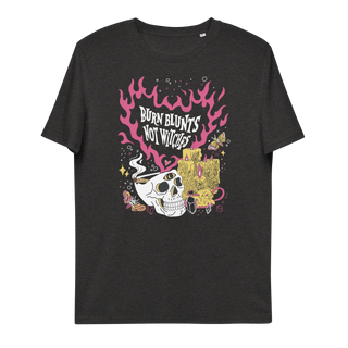 Burn Blunts Not Witches Unisex Organic Cotton T-shirt