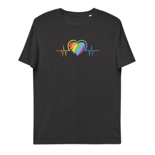 LGBTIQ+ Heart Unisex Organic Cotton T-shirt