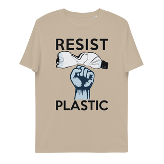 Resist Against Plastic Unisex Organic Cotton T-shirt