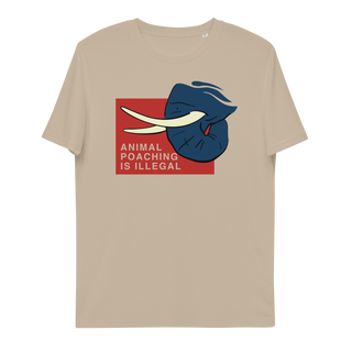 Animal Poaching Is Illegal Unisex Organic Cotton T-shirt