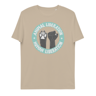 Animal Liberation Is Human Liberation Unisex Organic Cotton T-shirt