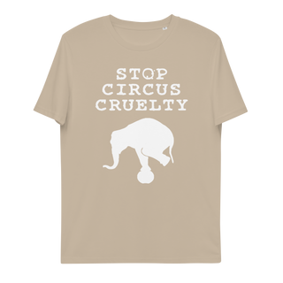 Stop Circus Cruelty Unisex Organic Cotton T-shirt