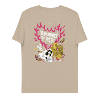 Burn Blunts Not Witches Unisex Organic Cotton T-shirt