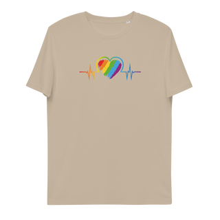 LGBTIQ+ Heart Unisex Organic Cotton T-shirt