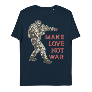 Make Love Not War V2 Unisex Organic Cotton T-shirt