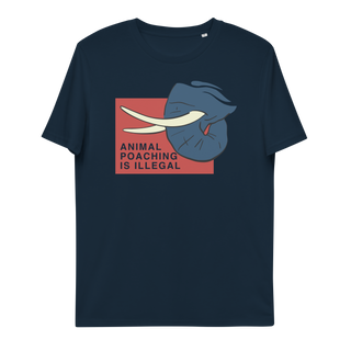 Animal Poaching Is Illegal Unisex Organic Cotton T-shirt