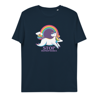 Stop Homophobia Unisex Organic Cotton T-shirt