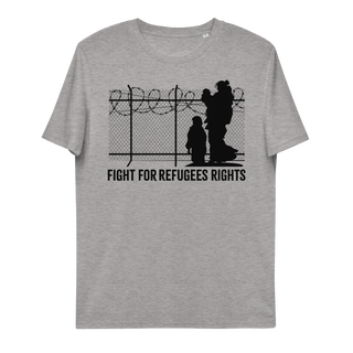 Fight For Refugees Right Unisex Organic Cotton T-shirt