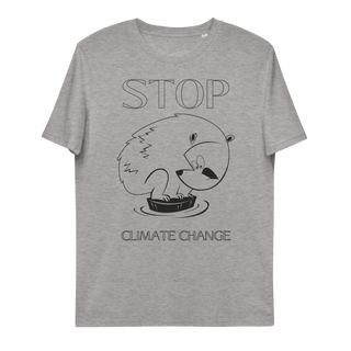 Stop Climate Change Unisex Organic Cotton T-shirt