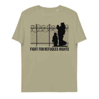 Fight For Refugees Right Unisex Organic Cotton T-shirt