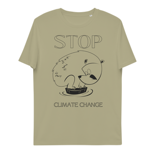 Stop Climate Change Unisex Organic Cotton T-shirt