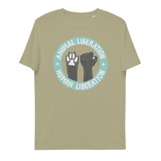 Animal Liberation Is Human Liberation Unisex Organic Cotton T-shirt