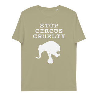 Stop Circus Cruelty Unisex Organic Cotton T-shirt