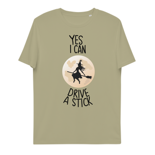 Yes I Can Drive A Stick Unisex Organic Cotton T-shirt