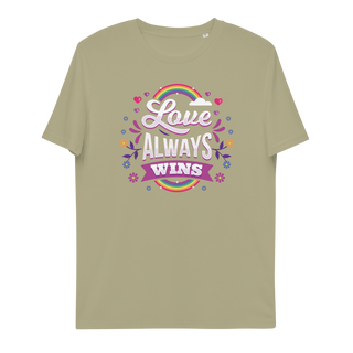 Love Always Wins Unisex Organic Cotton T-shirt