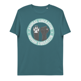 Animal Liberation Is Human Liberation Unisex Organic Cotton T-shirt