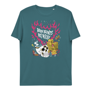 Burn Blunts Not Witches Unisex Organic Cotton T-shirt