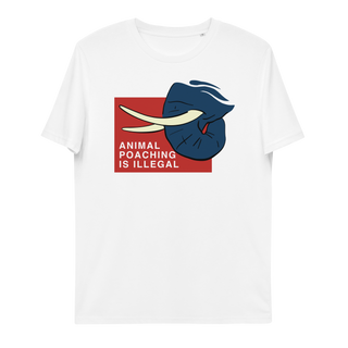 Animal Poaching Is Illegal Unisex Organic Cotton T-shirt