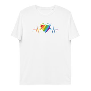 LGBTIQ+ Heart Unisex Organic Cotton T-shirt