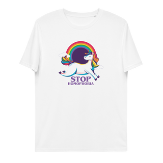 Stop Homophobia Unisex Organic Cotton T-shirt