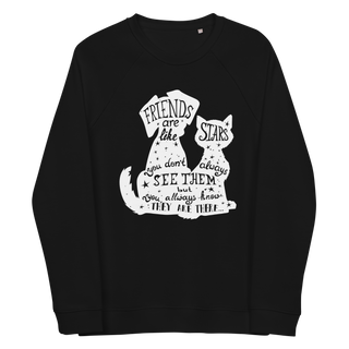 Friends Are Like A Stars Unisex Organic Cotton Sweatshirt