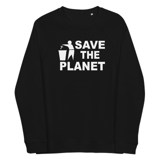 Save The Planet Unisex Organic Cotton Sweatshirt