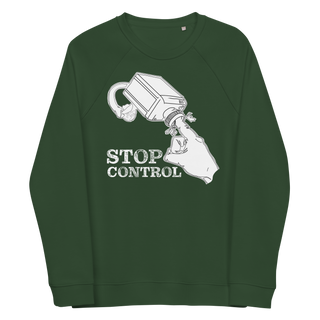 Stop Control Unisex Organic Cotton Sweatshirt